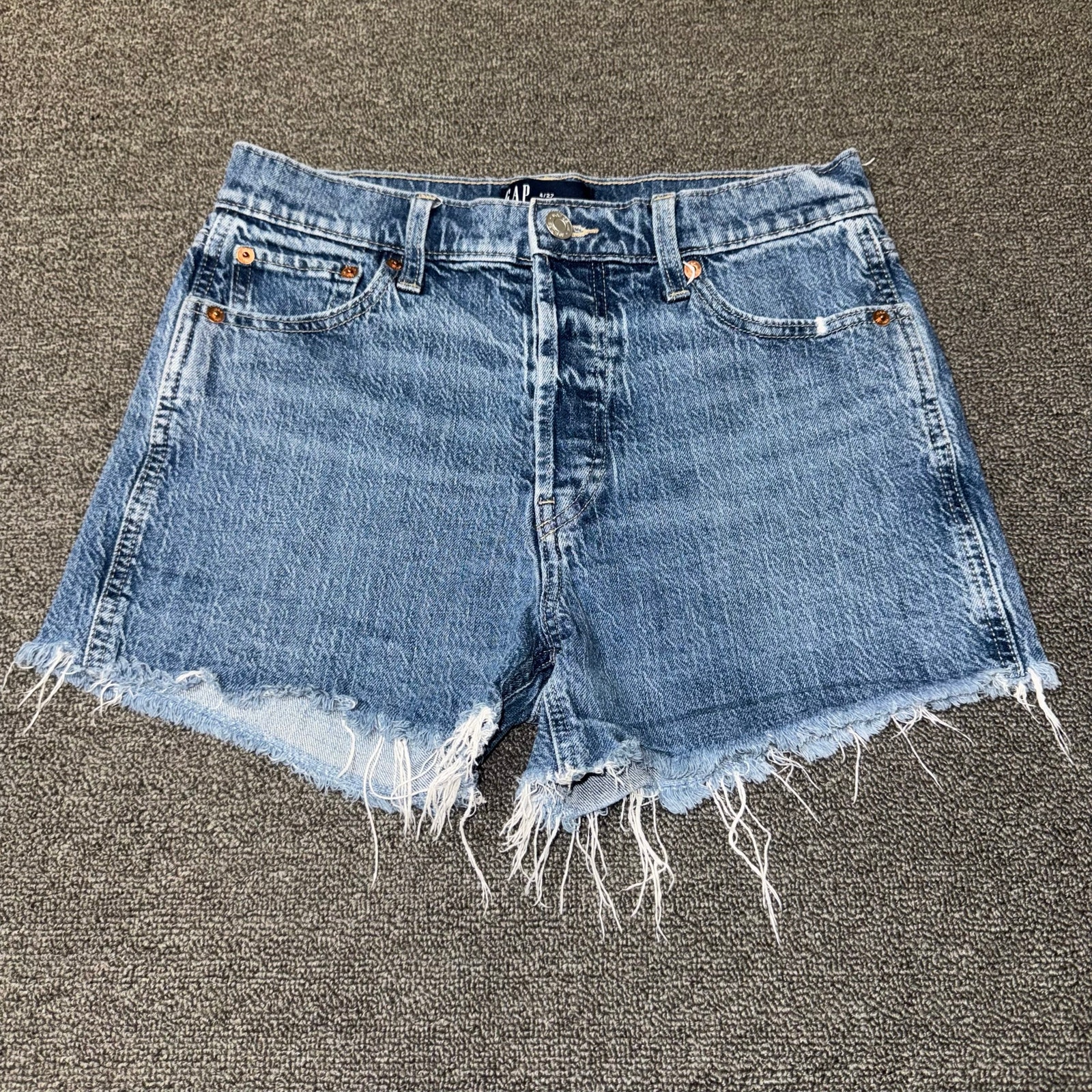 Gap Denim High Rise Cheeky Short Women's Size 4/27 Boho Casual Indie Coquette